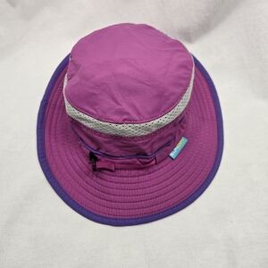 Sunday Purple Nylon Outdoors Bucket Kids Hat